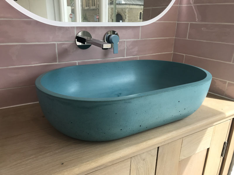 Baden Bathrooms - Blue bowl sink